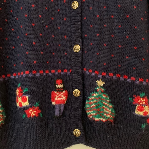 Vintage Ugly Christmas Sweater 100% Wool - Picture 2 of 4